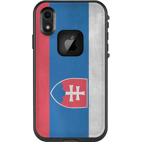 Slovakia Flag Distressed LifeProof Fre iPhone Skin